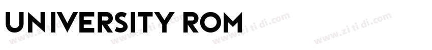 University Rom字体转换